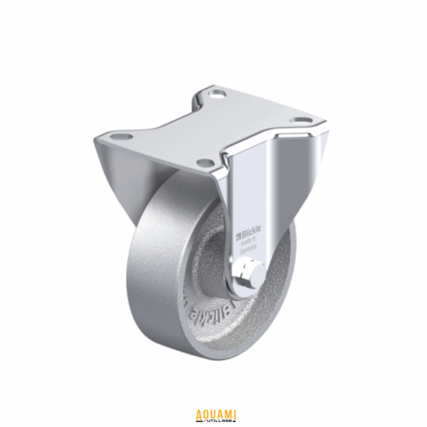 ROUE FONTE LISSE 100MM PIVOT / FIX – Image 2