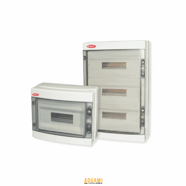 Tableau de distribution étanche IP65 8 WAYS – Coffret électrique pour installation extérieure et intérieure