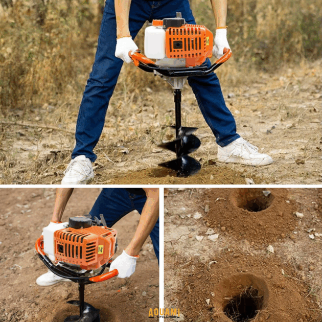 Mèche pour tarière 300 mm – foret de perçage robuste pour sol et terre
