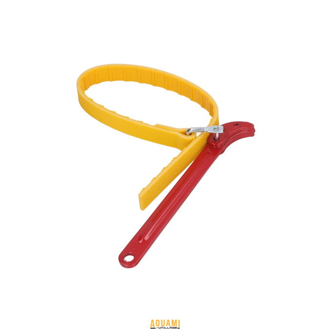 Clé à sangle polyvalente – outil réglable pour filtre à huile, filtre à eau et tuyaux PVC