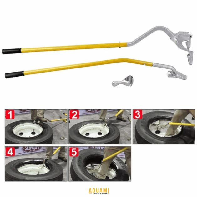 Goplus Changeur de Pneus – outil professionnel pour montage et démontage rapide de pneus