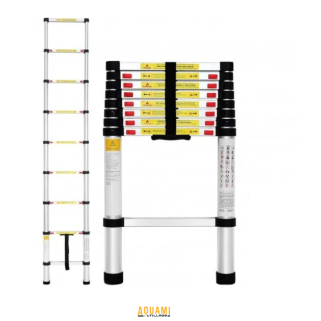 Échelle télescopique aluminium 3,8 m