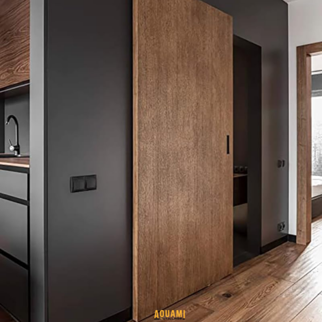 Système de porte coulissante invisible pour passage 1,20 m et 1,50 m