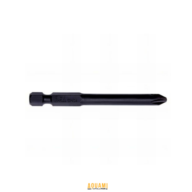 Embout de vissage PH2 DR.TEC acier durable 9, 10, 12,7 et 15 cm