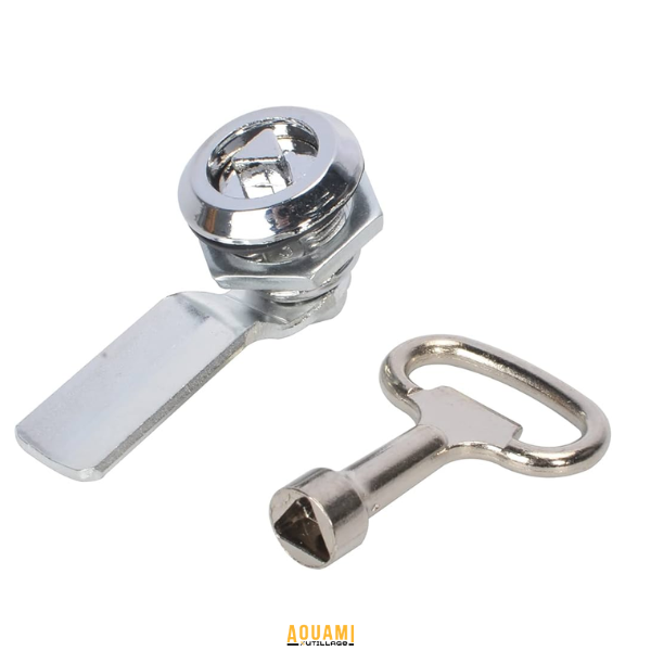 Serrure à came avec clé triangulaire pour coffret électrique