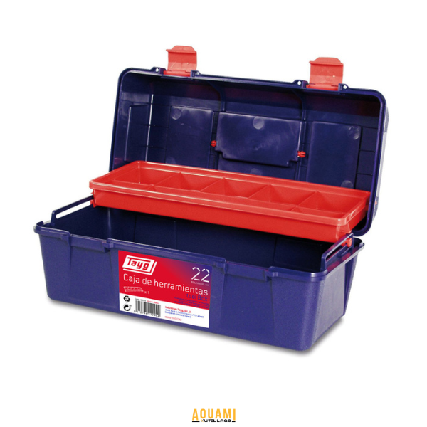 Boîte à outils plastique Tayg avec plateau amovible 7L et 10L en polypropylène résistant