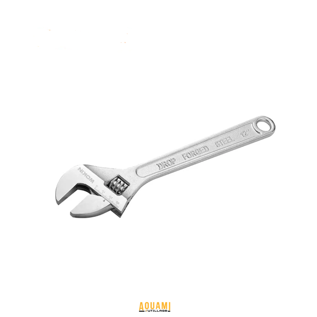 Clé à molette réglable en acier