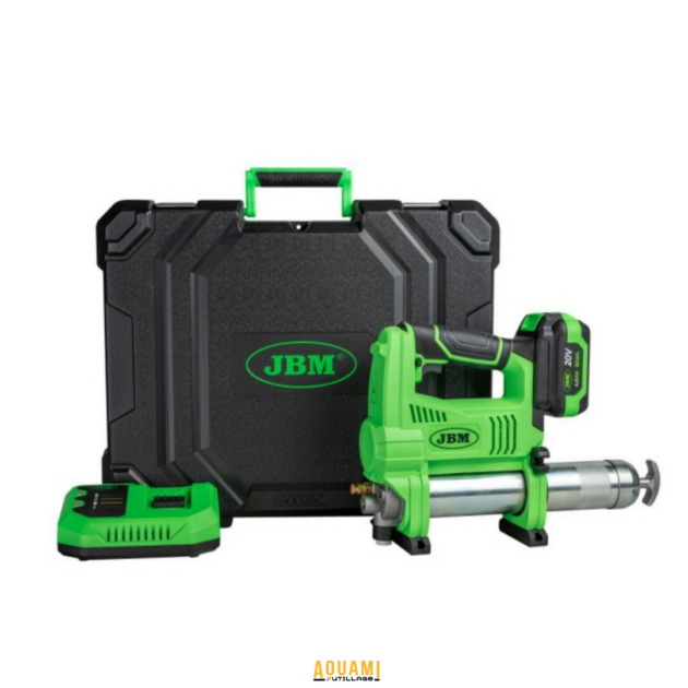 Pistolet à graisse sans fil 20V avec mallette