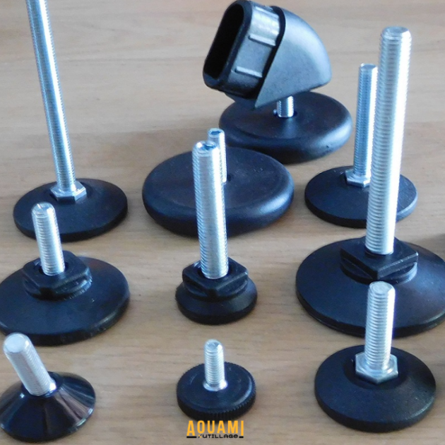 Pied réglable filtré régulateur pour machine support ajustable et stable