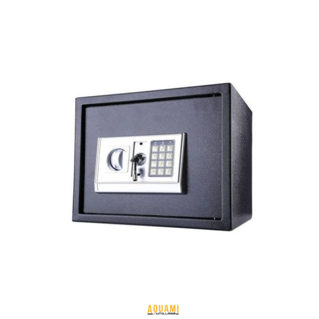 Coffre fort 35x25 cm M.T STOPPER sécurisé en acier pour maison et bureau