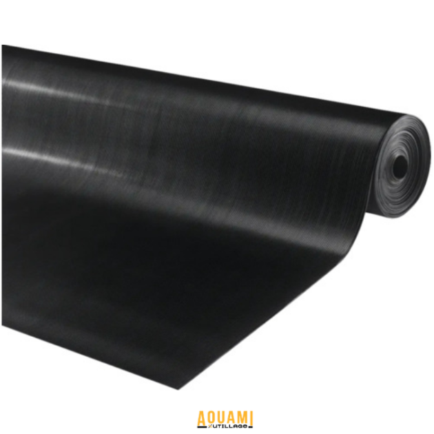 Tapis caoutchouc 1.2x10m épaisseur 3mm antidérapant pour protection de sol