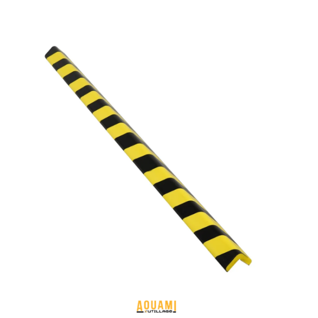 Protecteur mousse angle mur garage jaune noir antichoc 1m