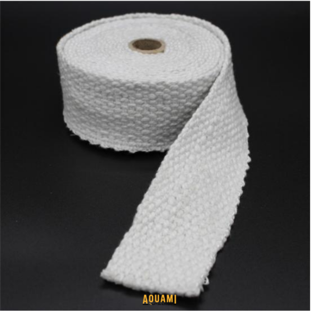 Bande thermique en fibre blanche 10cm épaisseur 3mm isolation chaleur