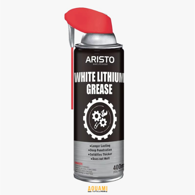 White Lithium Graisse 400ML spray lubrifiant mécanique