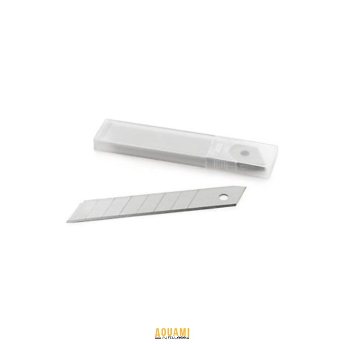 Lames de rechange cutter 10 pièces acier emballage vert