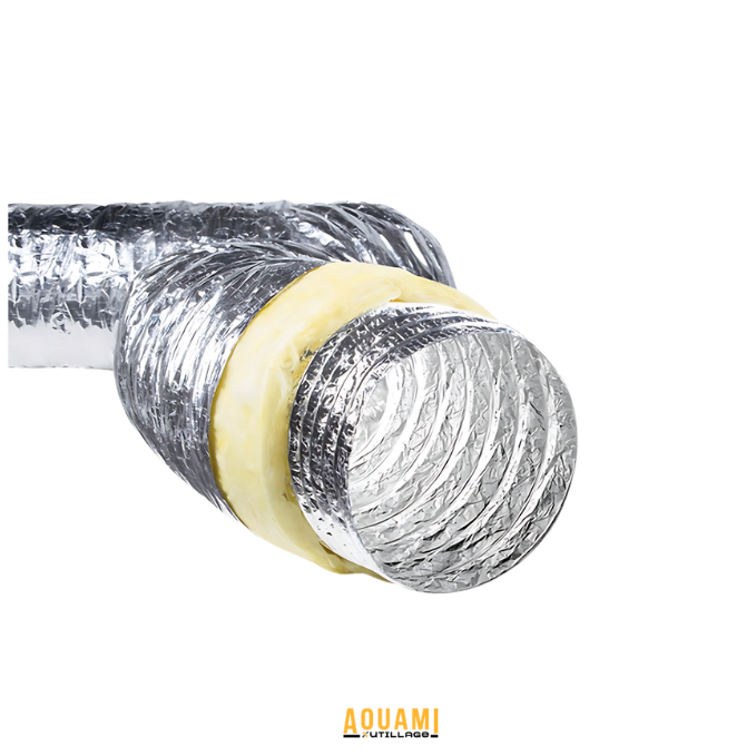 Flexible aération isolé laine de verre 160mm ventilation