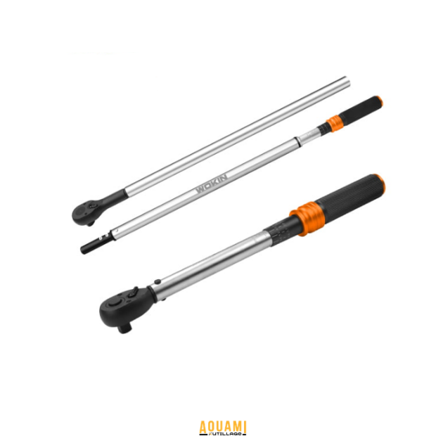 Clé dynamométrique 1/2 pouce professionnelle en acier Chrome Vanadium