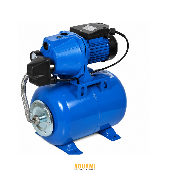 Pompe surpresseur 1000W 220V débit 70 litres minute HMT 46 mÚtres