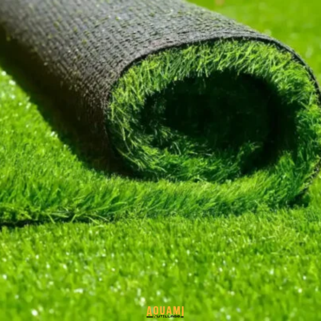 Gazon artificiel 30 mm rouleau 4 mètres x 25 mètres pour jardin