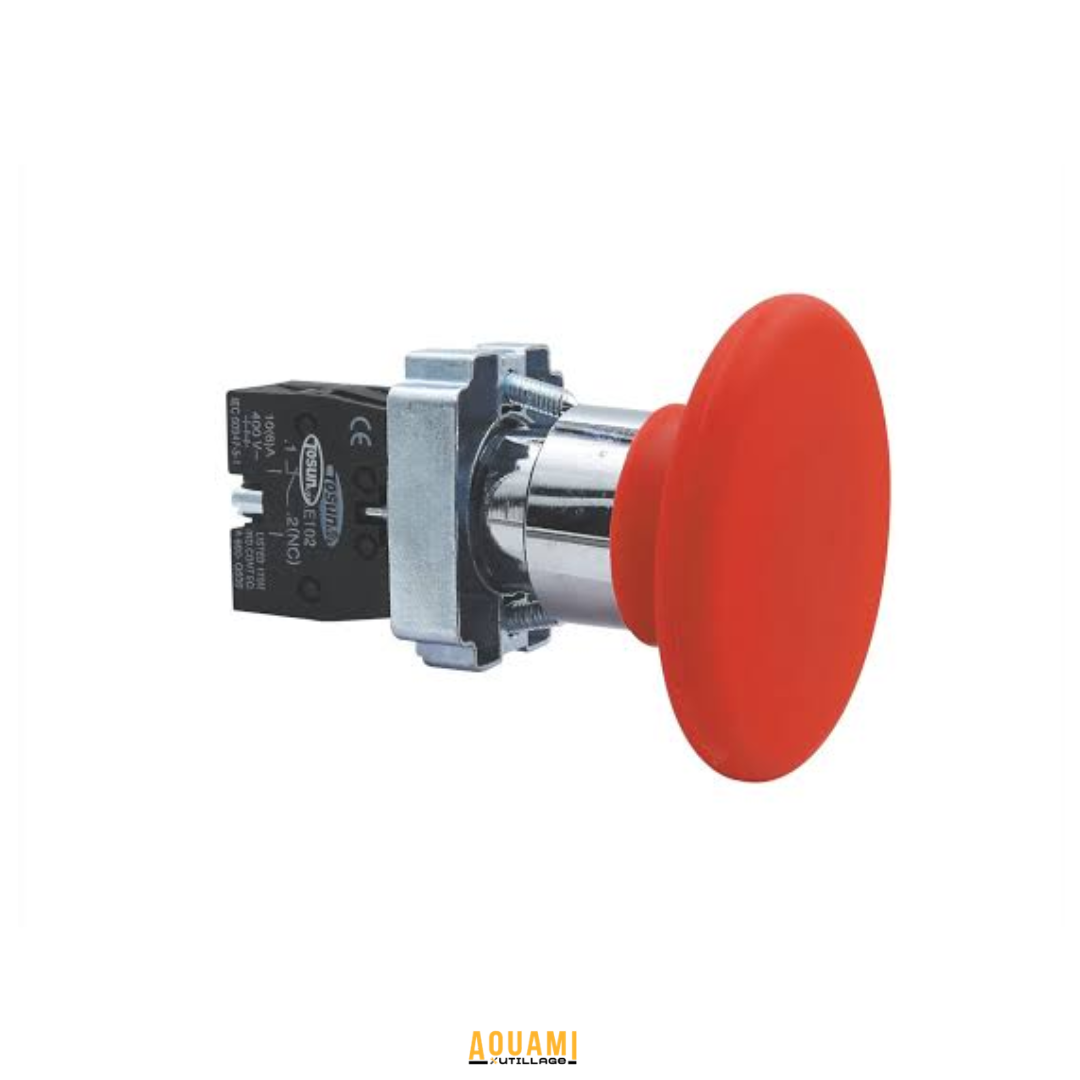 Commutateur d'arrêt d'urgence PB2-BS542 TOSUN Ø40 mm