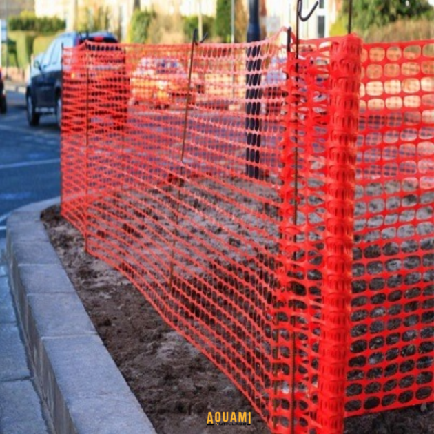 Grillage de signalisation orange 1 x 50 m Made in Spain