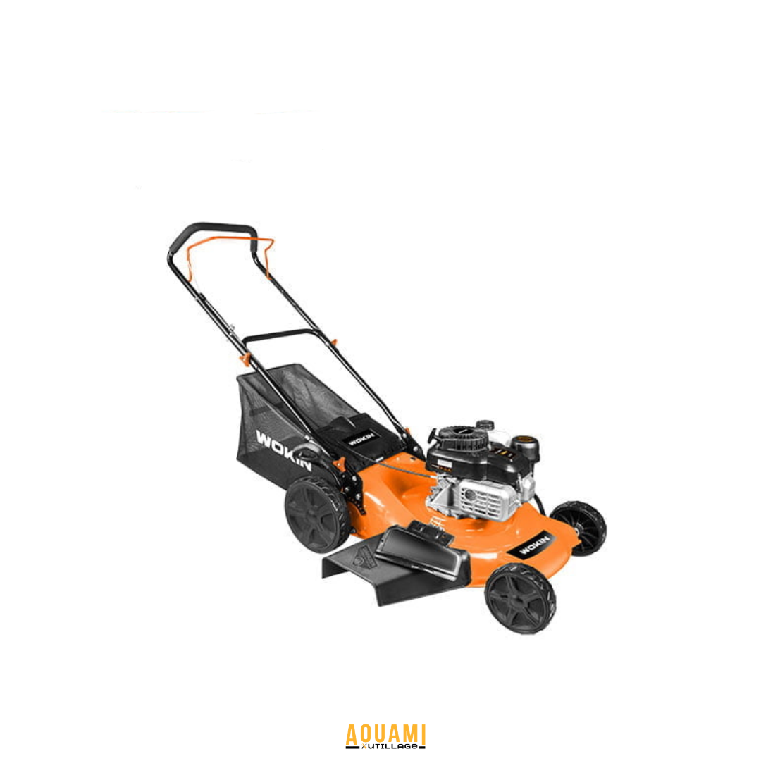 Tondeuse à gazon thermique essence 3200 W moteur Zongshen 171 cm³ coupe 510 mm