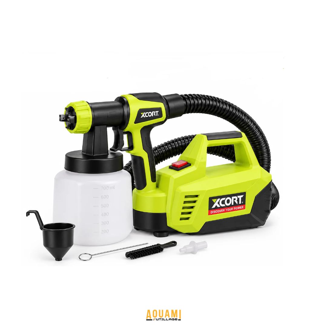 Station de peinture électrique HVLP XCORT XQP03-550 500W avec réservoir 700 ml